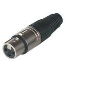 GEWA Spina XLR (m) jack da pannello nero