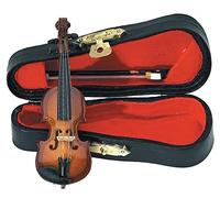 Gewa 980600 Miniature Strumento Musicale Violino con Arco, in Astuccio, 9 cm