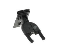 GEWA Supporto da parete per chitarra WallGrip - Supporto per slatwall per chitarra acustica, chitarra elettrica, basso - Imbottitura in silicone antiscivolo - flessibile - nero GH-80SB