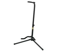 GEWA supporto per chitarra De Luxe - regolabile in altezza 60-83 cm - per chitarra acustica ed elettrica - imbottitura morbida - nero - GS-30B