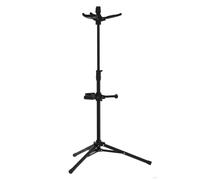 GEWA supporto per chitarra TripleGrip - Per fino a 3 chitarre acustiche, chitarre elettriche e bassi - Antiscivolo - Altezza 76-119 cm - Imbottiture delicate - Pieghevole - nero GS-83B