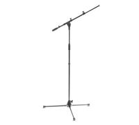 GEWA 900597 Asta per microfono MS-30TB - Nero - Base in ghisa - Fonoassorbente - Maniglia in ABS - Piedini pieghevoli - Altezza 90-160 cm