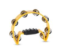 GEWA Tamburelli Mezzaluna - 16 paia di piattini cromati - Due file - Colore giallo