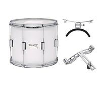 GEWA 891910 Tamburo da Marcia Timpano 14 x 10", Fusto in Betulla, Bianco