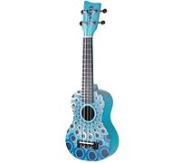 Gewa Ukulele Soprano Manoa W-SO-MG Blu Mandala Design con Custodia