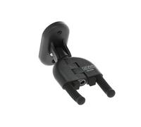 GEWA WallGrip GH-80B Supporto da parete per chitarra acustica, chitarra elettrica, basso, imbottitura in silicone antiscivolo, flessibile, regolabile, nero