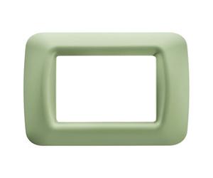Gewiss 22543 Placca, Serie System a 3 Posti, Verde