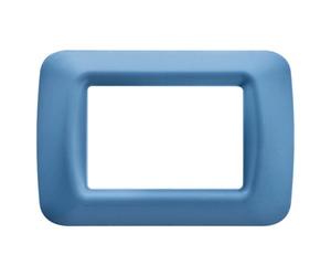 Gewiss 22563 Placca, Serie System, a 3 Posti, Blu