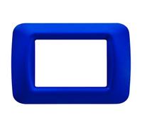 Gewiss 22573 Placca, Serie System, a 3 Posti, Blu