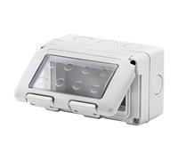 Gewiss Contenitore System GW27044 orizzontale – 4 posti – IP55 – Grigio