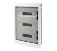 Centralino incasso Gewiss 18x3 moduli trasparente fumè IP40 GW40610