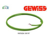 GEWISS 90584 Cavo bus EIB KNX 2 x 0,8 mm conduttori Matassa da 100 mt LSZH CCA