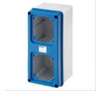 GEWISS GW66741N CASSETTA DA PARETE CON COPERCHIO FLANGIATO PREDISPOSTO PER 2 ...