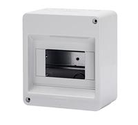 Gewiss Centralino Protetto Senza Porta Pareti con centrini di foratura predisposto per alloggiamento morsettiere IP40 (GW40024-6 Moduli)