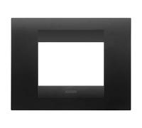 Gewiss Chorus - Placca Geo 3 moduli nero satinato