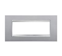 Gewiss Chorus placca LUX 6P titanio GW16206VT