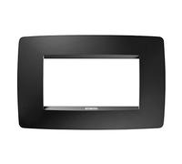 Gewiss Chorus - Placca One 4 moduli nero satinato