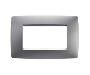Gewiss Chorus placca ONE 4P colore titanio GW16104VT