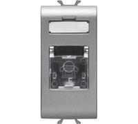 GEWISS CHORUS TITANIO GW14401 CONNETTORE TELEFONICO