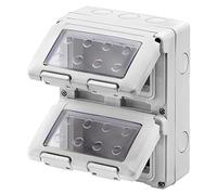 Gewiss Contenitore Apparecchi System, Stagno 3 Posti, Fissaggio Testa Palo, IP55, GW27056