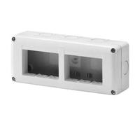 Gewiss Contenitore Per Apparecchi System Protetto 6 Posti Moduli 3x2 Grigio Ral 7035 IP40 GW27005