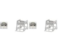 GEWISS - DY01008 Serie System Nr. 1 sopporto per montaggio su guida DIN un modulo compresa con Nr. 1 Presa Schuko (Confezione da 2)