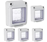 GEWISS - DY01010 coperchio di ricambio contenitore stagno IP 55 a 2 posto per serie 27 COMBI comprensivo di viti (Confezione da 5)