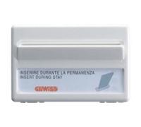 Gewiss ELEKTROMECH.BADGE-SCHALTER 3M-WT