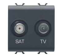 Gewiss - GW12383 - PRESA TV SAT 2M NERO