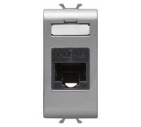 Gewiss GEW GW14421 CONNETTORE RJ45 1M CAT.5E UTP TITANIO