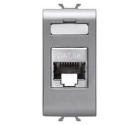 Gewiss GEW GW14422 CONNETTORE RJ45 1M CAT.5E FTP TITANIO