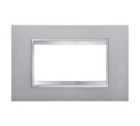 Gewiss GW16204VT Chorus Lux Placca, 4 Posti, Titanio