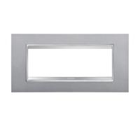 Gewiss Chorus placca LUX 6P titanio GW16206VT