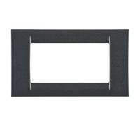 Gewiss GEW GW22294 PLACCA 4P ARDESIA METALLIZ.SYSTEM VIRNA