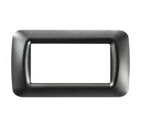 Gewiss GEW GW22614 PLACCA 4 POS.ARDESIA METALL.TOP SYSTEM