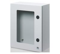Quadro di metallo con porta trasparente 310x425x160 IP55 GW46232