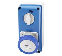 Gewiss GEW GW66206N PR.BL IP67 C.F.3P+N+T 16A 230V 9H SBF