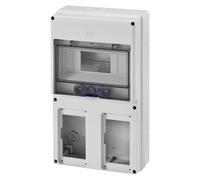 QUADRETTO VUOTO VERTICALE COMBIBLOC 2 PRESE - IP44/55