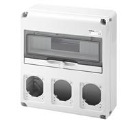 Quadro Gewiss 14 moduli con 3 flange per prese industriali GW68005N