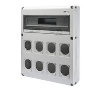 Quadro Gewiss 20 moduli con 8 flange per prese industriali GW68013N