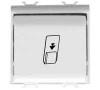 INTERRUTTORE GW10039 A BADGE NA 16AX GEWISS CHORUS BIANCO