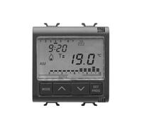 GEWISS GW 12703 CRONOTERMOSTATO PROGR. GIOR/SETT A INCASSO 2 MODULI CHORUS NERO