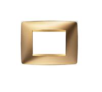 GEWISS GW 16103MO PLACCA ONE 3 P ORO CHORUS