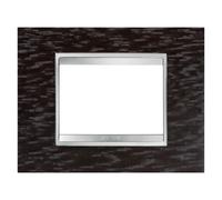 GEWISS GW 16203LW PLACCA LUX IN LEGNO 3 POSTI WENGEE CHORUS