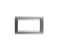 Gewiss Placca 6 posti GW32016 Playbus Titanio metallizzato