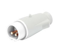 GEWISS GW 60066 SPINA MOBILE DIRITTA IP44 2P 16A 40-50V BIANCO CABLAGGIO A VITE