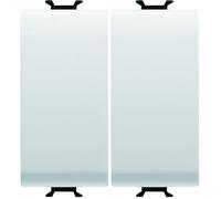 GEWISS - GW10091DY GW10091DY Invertitore Unipolare 250V AC, 16AX, Neutro, 1 Modulo, Bianco, Serie Chorus (Confezione da 2)