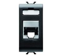 Gewiss - GW12422 - CONNETTORE RJ45 1M CAT.5E FTP NERO
