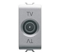 GEWISS GW14362 PRESA COASSIALE TV CONNETTORE IEC MASCHIO 1M CHORUS TITANIO