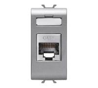 Gewiss GW14424 presa energia RJ-45 Titanio